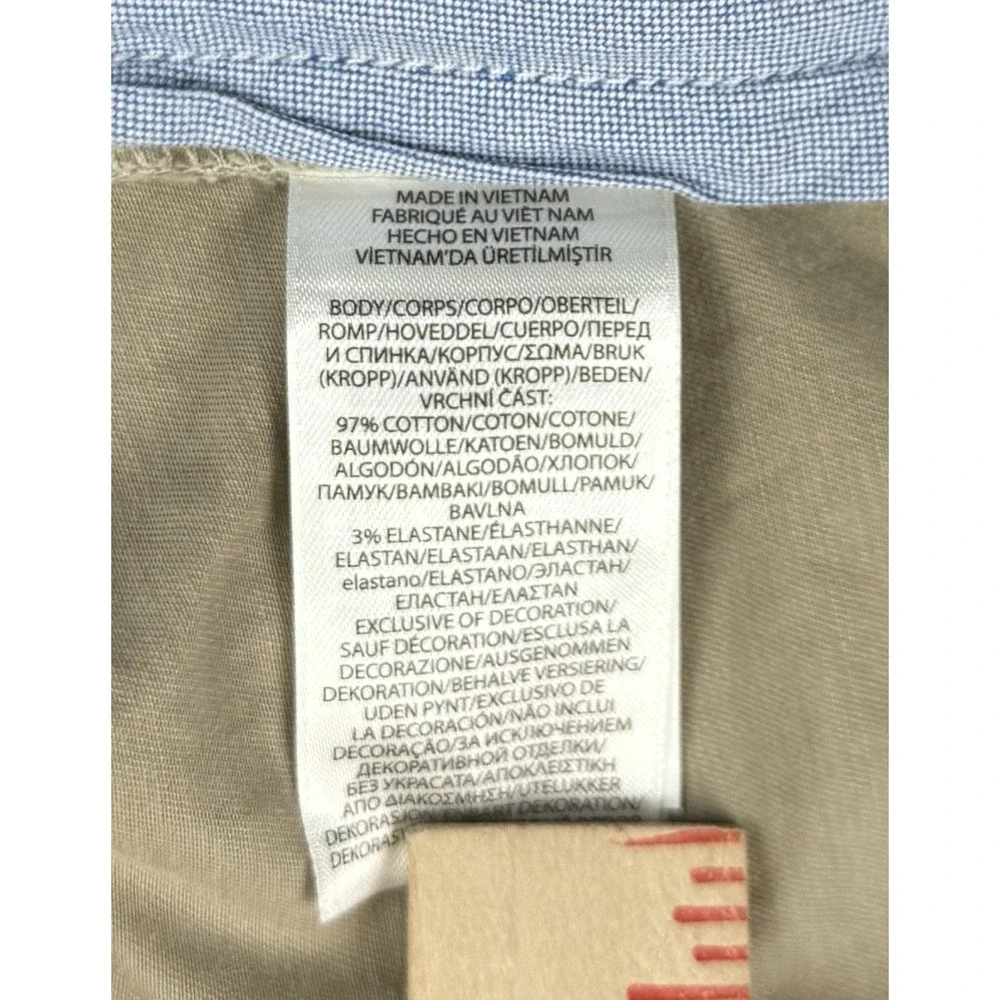 Polo Ralph Lauren Men's 38 Beige Chino Pants Straight Fit Stretch Twill Pockets